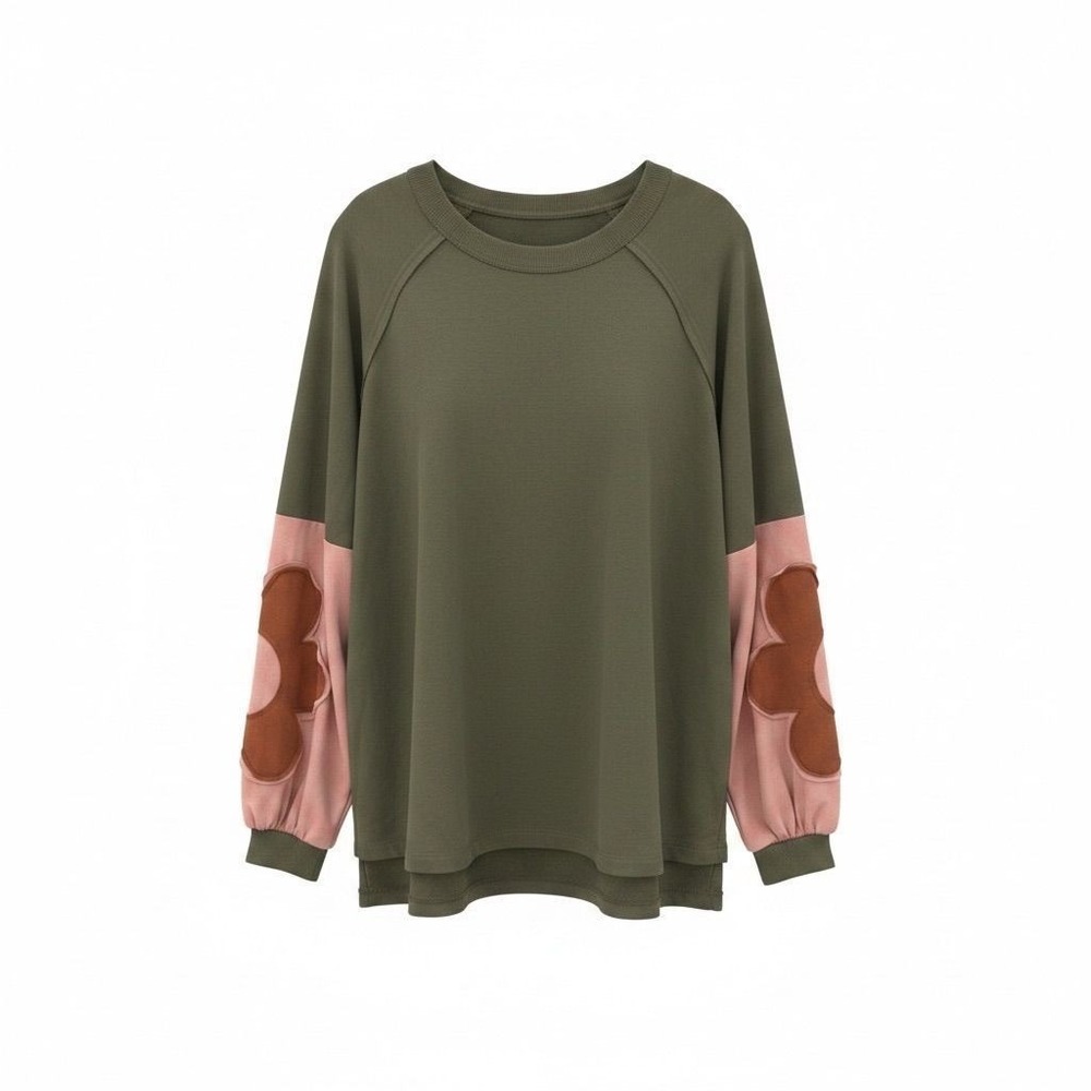 41 POL Dupe Sweatshirt with fab sleeves sz 4X